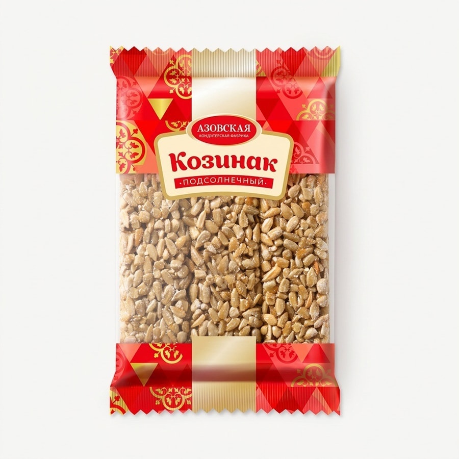 Козинак подсолнечный Азовская кондитерская фабрика с семечками, 150 гр.